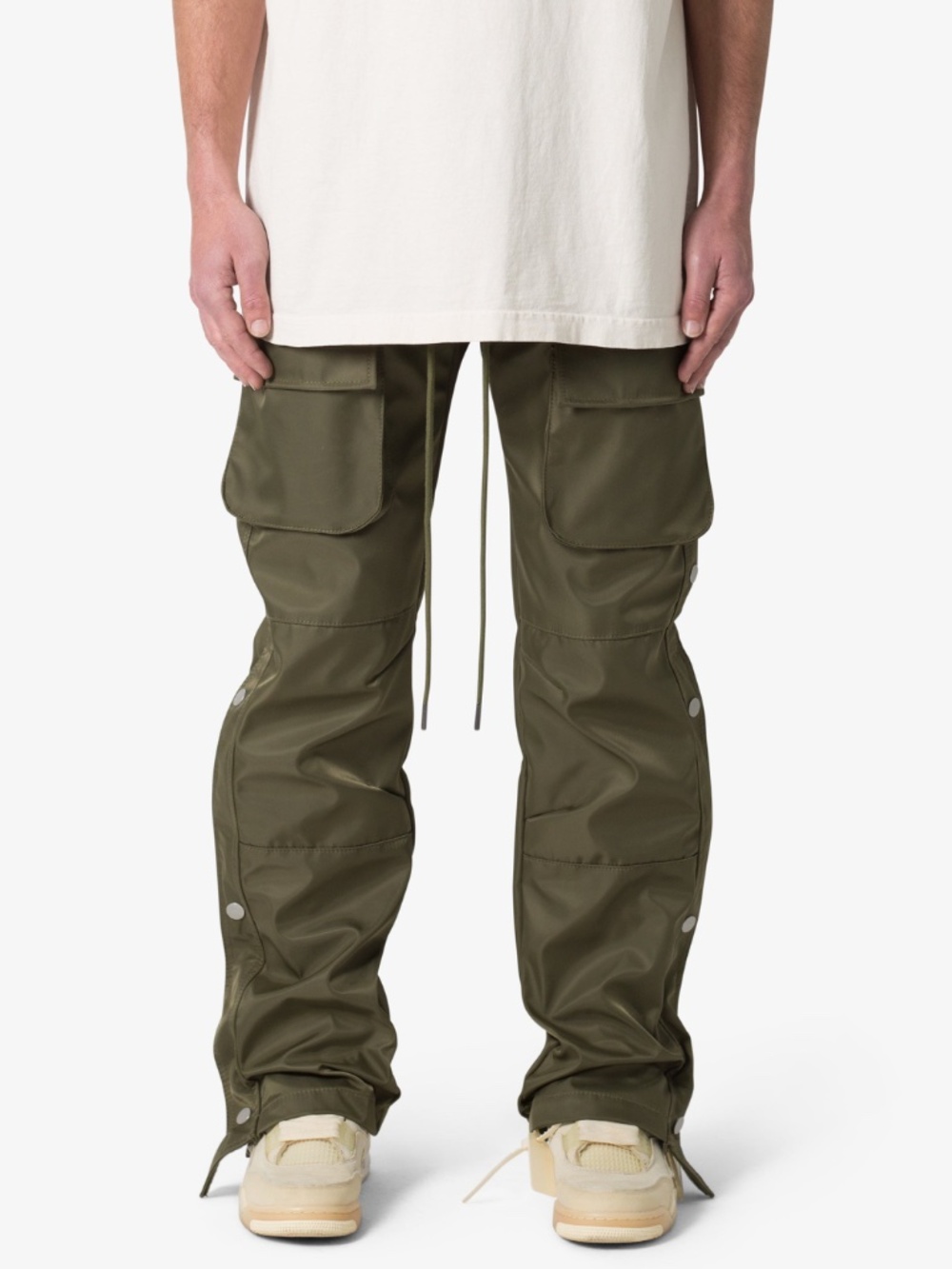 mnml Snap Front Cargo Pants - Olive Size 36Olive / 36 - Picture 3 of 3